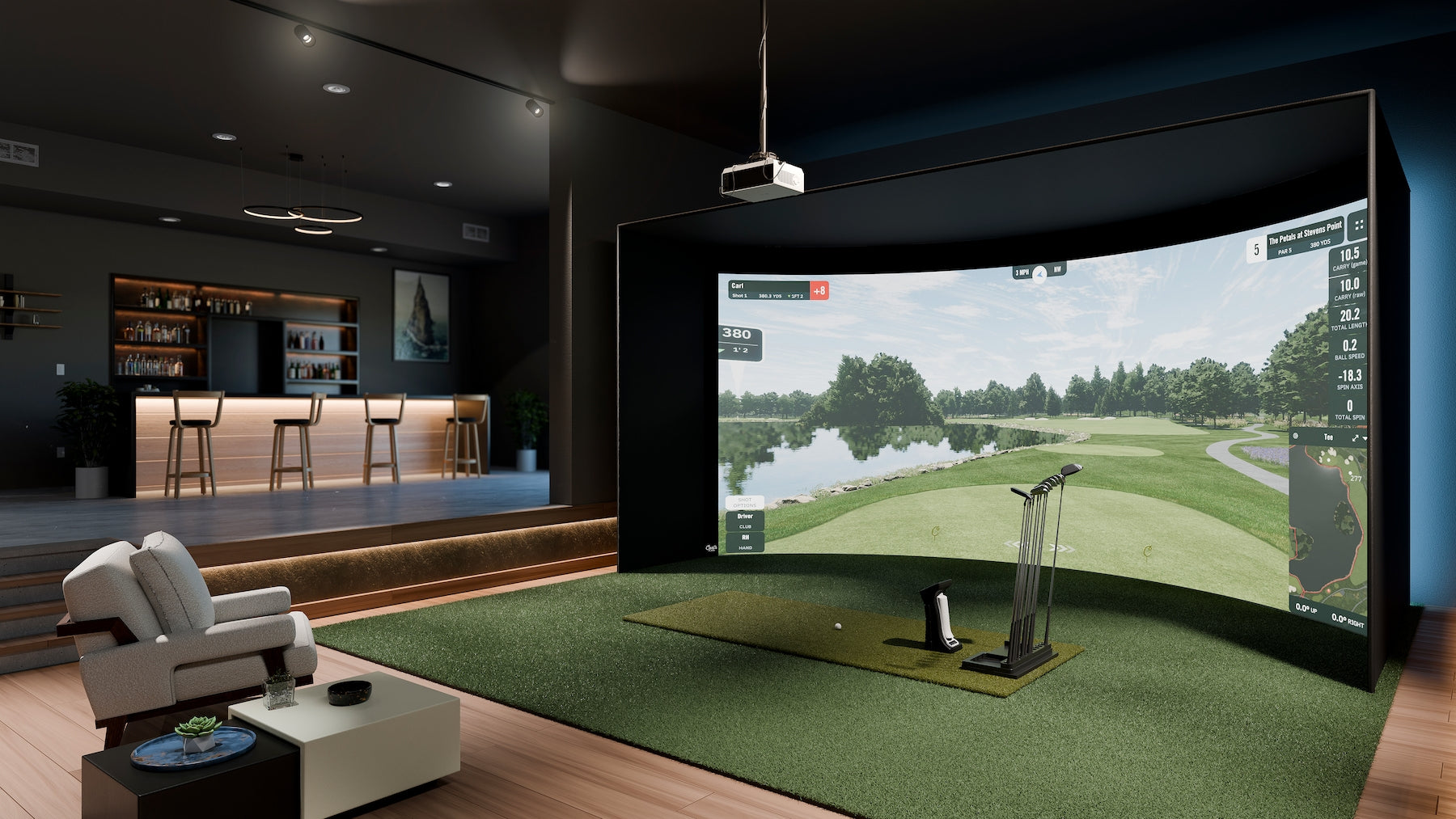 What Is Included in a Complete Golf Simulator Package?