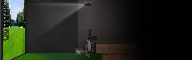 BenQ AH500ST laser short throw golf simulation projector with its 0.5 short throw design