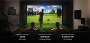 BenQ LK830ST installed in a basement golf simulator