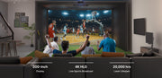 BenQ LK830ST used for sports viewing with HLG picture mode in a golf simulator room
