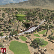 E6 CONNECT - Home golf course layout with desert landscape and mountains in the background