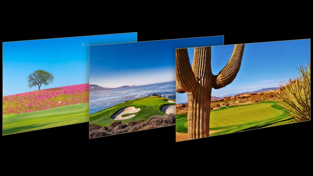 BenQ AH30ST Golf picture mode true to life course colors