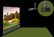 BenQ AH30ST low offset design minimizing shadow interference compared to a standard projector