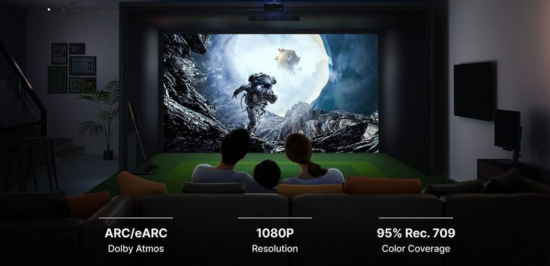 BenQ AH700ST used for movie night in a golf simulator room