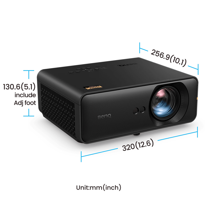 BenQ AH500ST 4000-Lumen Short Throw 1080P Laser Golf Simulator Projector - rear connection panel