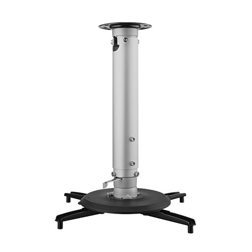 BenQ CM00G3 universal projector ceiling mount with telescoping pole and tripod base, product photo on a transparent background