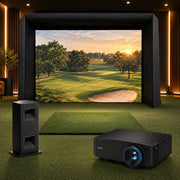 EYE MINI LITE Pro Golf Simulator Package with Carl's Place Pro enclosure, BenQ LK936ST projector and hitting mat