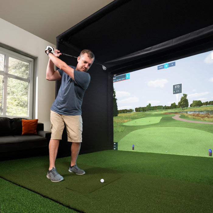 Carl's Pro Golf Simulator Enclosure Kit in Home