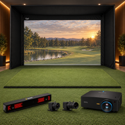 EYE XR Pro Golf Simulator Package with Carl's Place Pro enclosure, BenQ LK936ST projector and hitting mat